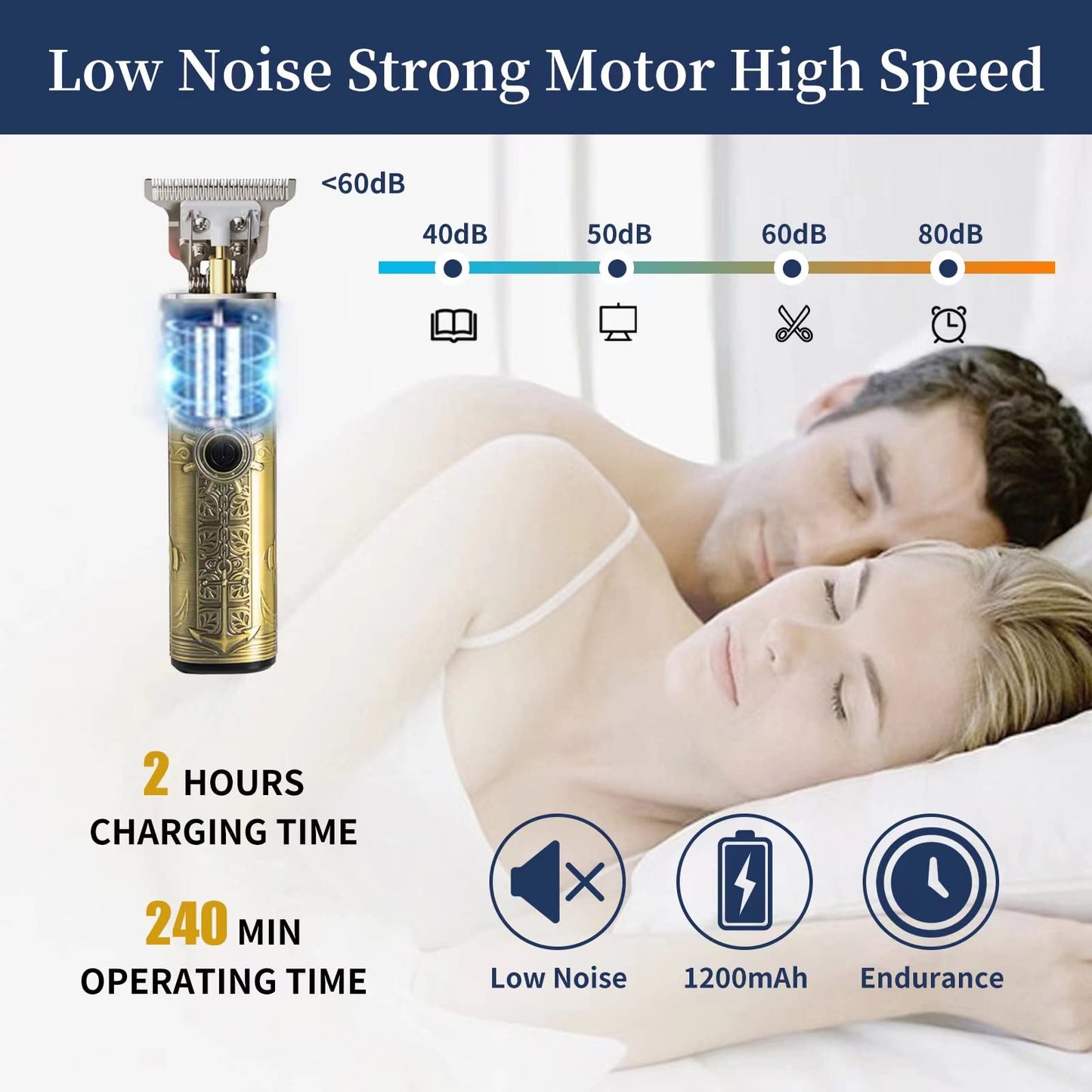 FADEKING Beard Trimmer for Men, Zero Gapped Trimmer for Men T-Blade Trimmer Cordless Rechargeable Edgers Clippers Haircut & Grooming Kit with Travel Storage Case (Green Bronze)