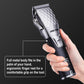 FADEKING Professional Hair Clippers for Men - Cordless Barber Clippers for Hair Cutting, Rechargeable Hair Beard Trimmer with LED Display & Quality Travel Storage Case (Silver Black)